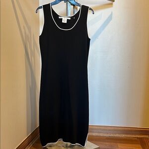 Black Dress with White Trim